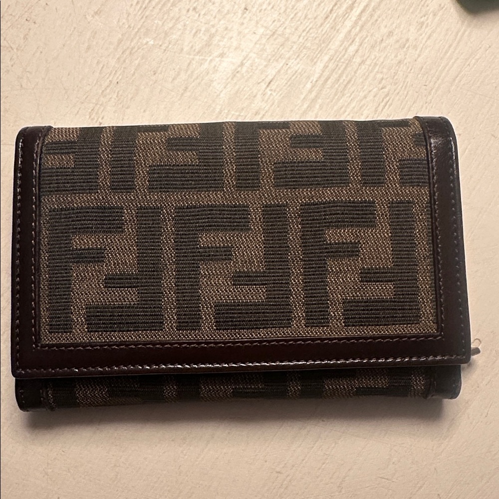 FENDI Brown/black Zucca FF Monogram Wallet Authentic clean/pristine authentic